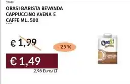Prezzemolo e Vitale Orasi barista bevanda cappuccino avena e caffe offerta