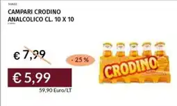 Prezzemolo e Vitale Campari crodino analcolico offerta