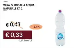 Prezzemolo e Vitale Vera s. rosalia acqua naturale offerta