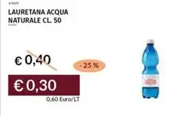 Prezzemolo e Vitale Lauretana acqua naturale offerta