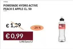Prezzemolo e Vitale Powerade hydro active peach e apple offerta