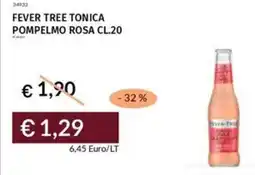 Prezzemolo e Vitale Fever tree tonica pompelmo rosa offerta