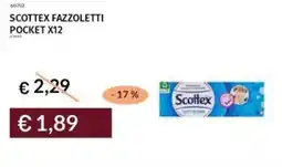 Prezzemolo e Vitale Scottex fazzoletti pocket x12 offerta