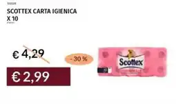 Prezzemolo e Vitale Scottex carta igienica x 10 offerta