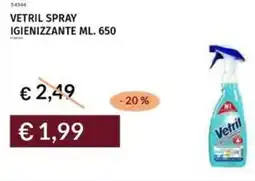 Prezzemolo e Vitale Vetril spray igienizzante offerta
