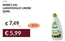 Prezzemolo e Vitale Winni's gel lavastoviglie limone offerta