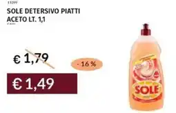 Prezzemolo e Vitale Sole detersivo piatti aceto offerta