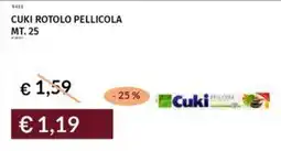 Prezzemolo e Vitale Cuki rotolo pellicola MT. 25 offerta