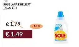 Prezzemolo e Vitale Sole lana e delicati talco offerta