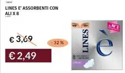 Prezzemolo e Vitale Lines e' assorbenti con ali x 8 offerta