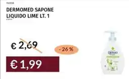 Prezzemolo e Vitale Dermomed sapone liquido lime offerta