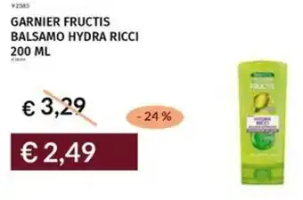 Prezzemolo e Vitale Garnier fructis balsamo hydra ricci offerta