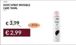 Prezzemolo e Vitale Dove spray invisible care offerta