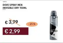 Prezzemolo e Vitale Dove spray men invisible dry offerta