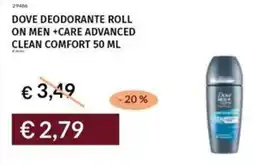 Prezzemolo e Vitale Dove deodorante roll on men +care advanced clean comfort offerta