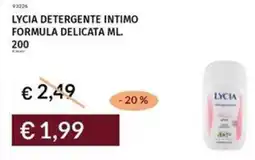 Prezzemolo e Vitale Lycia detergente intimo formula delicata offerta