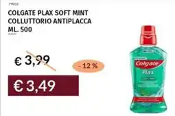 Prezzemolo e Vitale Colgate plax soft mint colluttorio antiplacca offerta