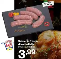 In'S Mercato Salsiccia fresca di suino Italia offerta