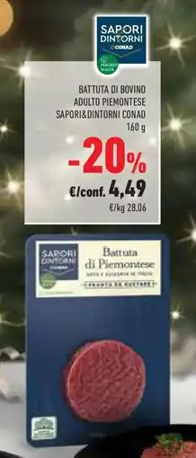 Conad Battuta di bovino adulto piemontese SAPORI&DINTORNI CONAD offerta