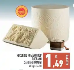 Conad Pecorino Romano DOP Goceano Sardafromaggi offerta