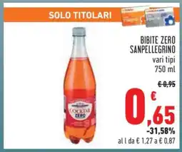 Conad Bibite Zero Sanpellegrino offerta