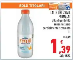Conad LATTE UHT ZYMIL PARMALAT offerta
