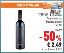 Conad UMBRIA IGT TERRE DE LA CVSTODIA offerta