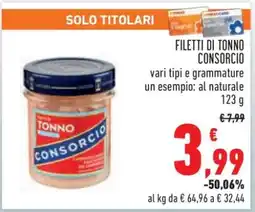 Conad FILETTI DI TONNO CONSORCIO offerta