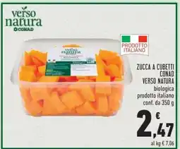 Conad Zucca a Cubetti Conad Verso Natura offerta