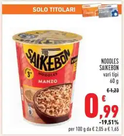 Conad Noodles Saikebon offerta