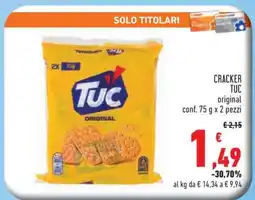 Conad CRACKER TUC original offerta