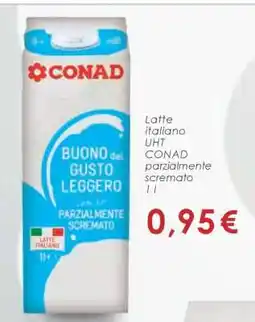 Conad Latte italiano UHT CONAD parzialmente scremato offerta