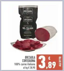 Conad Bresaola Cortebuona offerta