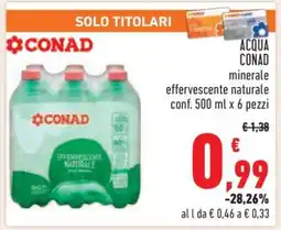 Conad Acqua Conad offerta