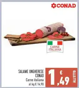 Conad Salame Ungherese Conad offerta