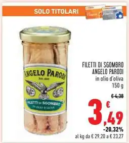 Conad Filetti di Sgombro Angelo Parodi offerta