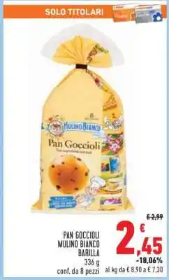 Conad Pan Goccioli Mulino Bianco Barilla offerta