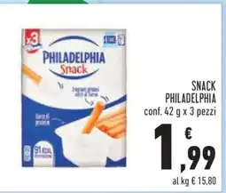 Conad SNACK PHILADELPHIA offerta