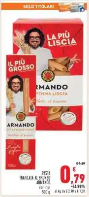 Conad PASTA TRAFILATA AL BRONZO ARMANDO offerta