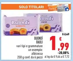 Conad Buondì Bauli offerta