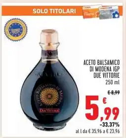 Conad Aceto Balsamico di Modena IGP Due Vittorie offerta