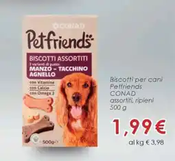 Conad Biscotti per cani Petfriends offerta