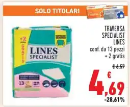Conad TRAVERSA SPECIALIST LINES offerta