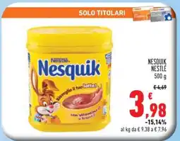 Conad NESQUIK NESTLÉ 500 g offerta