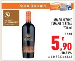 Conad AMARO NERONE L'AMARO DI ROMA offerta