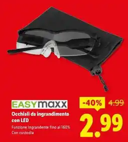 Lidl EASYmaxx Occhiali da ingrandimento con LED offerta