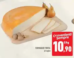 Conad Formaggio fontal al taglio offerta