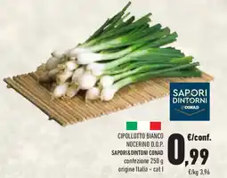 Conad Cipollotto bianco nocerino d.o.p. SAPORI&DINTONI CONAD confezione origine Italia - cat | offerta