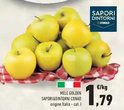 Conad Mele golden SAPORI&DINTORNI CONAD origine Italia - cat. 1 offerta