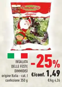 Conad Insalata delle feste DIMMIDISI origine Italia - cat. 1 confezione offerta